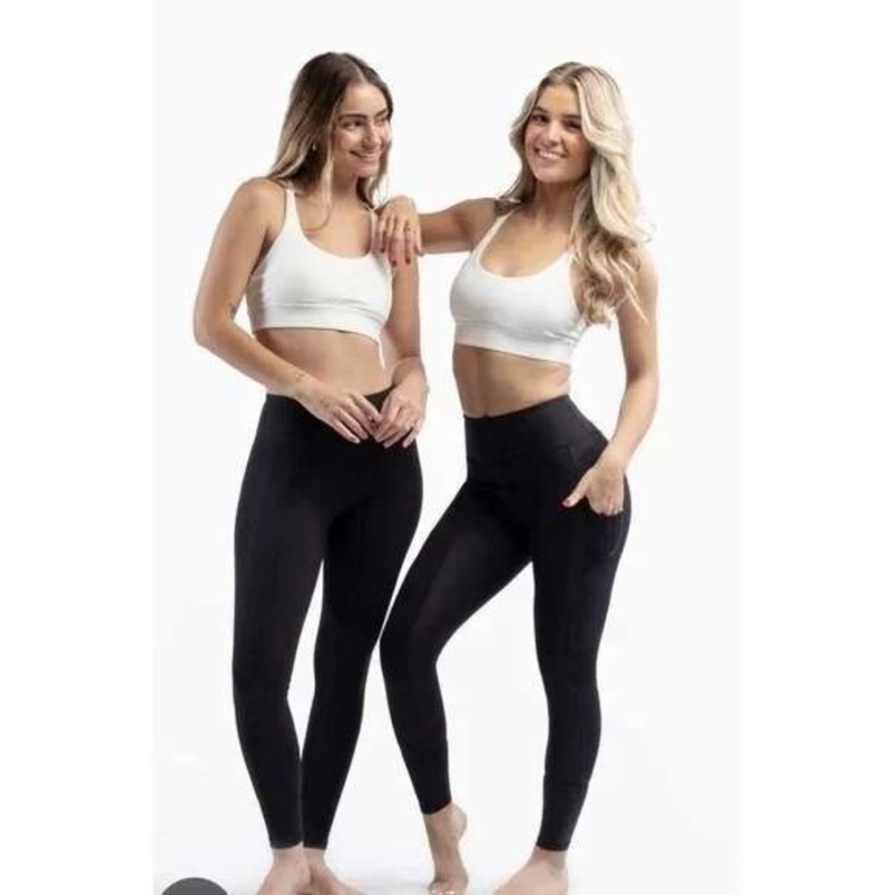 Sweetflexx Full Flexx Hi-Rise Front Resistance Leggings‎ Size 4 Black!